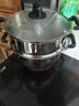 惠当家（Hui Dang Jia）电锅多功能电热锅电炒锅家用电蒸锅一体电煮锅加厚304不锈钢电火锅G08-28单笼 实拍图
