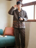 芬腾睡衣男三层加厚珊瑚绒夹棉家居服套装秋冬季男士加绒法兰绒 实拍图