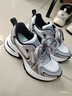 GG-CC【明星同款】月落星河银色厚底老爹鞋女百搭秋季新款G23X4317 银色 皮面 37 实拍图