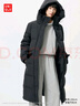 优衣库女装高级保暖羽绒长大衣/老爸评测外套夹克25秋冬481014 09 黑色 M /160/84A 实拍图
