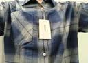 gxgjeans男装 蓝色格纹简约通勤宽松长袖衬衫上衣男 25年秋新品 蓝格 M (170) （尺码偏大） 实拍图