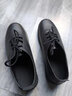 断码真皮单鞋女春秋软底平底防滑舒适工作鞋加绒妈妈鞋 黑色 39 实拍图
