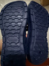 迪卡侬（DECATHLON）游泳男士凉鞋沙滩拖鞋洞洞鞋外穿NABD2028001深蓝色网格款43码 实拍图
