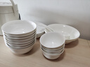 斯凯绨（Sky Top）陶瓷面碗骨瓷汤碗米饭碗家用餐具纯白6英寸4件套装 实拍图
