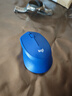 罗技（Logitech）M330无线鼠标 商务办公无线静音鼠标电池 右手人体工学鼠标Mac笔记本电脑家用鼠标中大手 舒适曲线 蓝色 实拍图