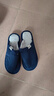 回力日系柔软情侣棉拖秋冬家居室内保暖棉鞋男款HL0006蓝色42-43码 实拍图