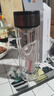 【京东物流配送】高硼硅双层玻璃杯大容量泡茶杯水杯子茶水分离杯 【双层加厚】茶杯350ml1只 实拍图