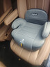 bebelock儿童安全座椅增高垫3-12岁便携式简易车载宝宝坐垫isofix硬接口 太空灰-isofix接口+靠背款 实拍图