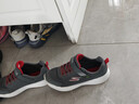 Skechers斯凯奇童鞋运动鞋男女儿童鞋魔术贴秋冬鞋中大童跑步鞋405315L 【四季款】男童-灰色/红色/CCRD 38 实拍图