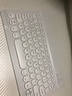 GOMI适用苹果ipad10.2/11代无线蓝牙键盘air2/3/7鼠标mini5/4便携pro11外接手机 【不背光10寸】圆形键帽蓝牙键盘 白色+白色鼠标 实拍图