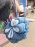茶花沐浴球泡澡沐浴球 柔韧弹力搓澡巾 沐浴花搓背搓澡50g 实拍图
