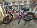 凤凰山地自行车男女变速山地车碟刹青少年儿童自行车学生单车 星际 粉紫【变速+辐条轮】 18寸【适合120-155cm】 实拍图