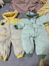 巴拉巴拉童装婴儿羽绒服连体衣宝宝2025新款冬装加厚保暖哈衣爬服萌趣造型 绿色恐龙-白鸭绒 80 cm-充绒量82g 实拍图