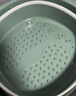 本迪泡脚桶17L可折叠便携洗脚盆保温洗脚桶足浴盆泡小腿泡脚盆带盖 实拍图
