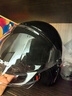 YOHE摩托车电动车头盔男女通用电动车安全帽3C认证头盔 赤焰黑红 特大码（XL） 实拍图