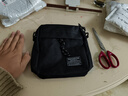 男士单肩包多层小背包轻便通勤休闲户外男斜挎包 黑色 实拍图