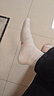 迪卡侬（DECATHLON）透气吸汗袜子运动袜高帮棉袜柔软舒适男女长袜 RS160-休闲白色-3双装 【43-46】(鞋码43/44/45/46) 实拍图