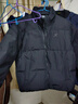 特步（XTEP）80%绒短款羽绒服男女款冬季新款保暖防风加厚外套男 正黑色-0115-80%绒 L 实拍图