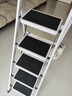 艾瑞科梯子家用折叠梯人字梯楼梯踏步板加厚安全便携多功能登爬楼梯 碳钢纯净白五步梯 实拍图