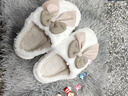 利达妮（TZLDN）买一送一棉拖鞋女士冬季2025新款室内家居一对保暖防滑情侣棉鞋男 白色+灰色【热卖款】 38-39 女+42-43男 实拍图