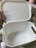访客（FK）杂物收纳盒家用零食玩具桌面储物盒玩具零食整理筐整理箱收纳箱 白色大号加高 收纳盒2只装【带盖】 实拍图