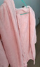 三利儿童家居浴袍女珊瑚绒吸水速干厚带帽女童斗篷浴衣宝宝睡袍男粉色 实拍图