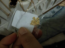 御邪足金999光面算盘珠隔断珠黄金垫片DIY手串手链金配饰 算盘珠:约0.03g（预售） 实拍图