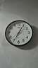 康巴丝（Compas）挂钟客厅 简约静音客厅石英钟表挂墙时钟 c2866 黑色 30.5cm直径 实拍图