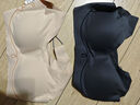 华歌尔蓝标小懒猫美拉德色系3D软支撑内衣无钢圈小胸聚拢收副乳文胸3502 (背心款)碳灰 M 实拍图