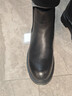 百丽（Belle）切尔西靴男冬季新商场同款增高加绒马丁短靴A0598DD1预售 黑绒里-A0598(筒高11CM) 40 (250mm) 实拍图