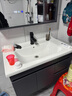 恋派浴室柜 陶瓷一体盆卫生间洗脸盆柜组合悬挂式洗漱台智能洗手盆柜 智能镜柜】珠光灰【促销中】80cm 实拍图