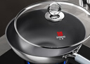 三禾0涂层炒锅无涂层不粘锅304钛不锈钢电磁炉通用炒菜锅30cmLC30S16 实拍图
