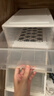 抽屉式收纳箱塑料透明衣柜收纳盒衣物储物柜子衣服收纳神器整理箱 37*25*14cm 【13L】 白色透明/一个装 实拍图