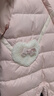 戴维贝拉（DAVE＆BELLA）新生儿羽绒连体衣婴儿外出服女宝宝衣服0-6个月冬装新款爬服哈衣 浅粉色【现货】 66cm （建议身高59-66cm） 晒单实拍图