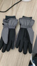 目丸保暖手套男女户外冬天骑行防寒风加绒厚触屏女防水冬季棉滑雪手套 9#深灰色 深度暖手套-男款 实拍图