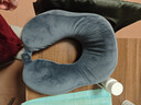网易严选 泰国93%天然乳胶U型枕  藏篮黑 30*26*14cm 实拍图