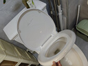 潜水艇马桶盖通用坐便器盖子家用加厚盖板老式抽水马桶圈器配件缓降 V型叠盖款MG11 长底座快拆 实拍图