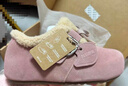 百丽（Belle）章若楠同款喵喵吐司毛毛勃肯鞋女2025冬新加绒棉鞋B2829DM5预售 粉色【章若楠同款】 38 实拍图