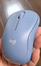 罗技（Logitech）M221 轻音鼠标 无线鼠标 办公鼠标 对称鼠标 带无线微型接收器 雾霭蓝 实拍图