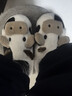 细细条（XIXITIAO）情侣可爱小奶牛棉拖鞋秋冬季男女士居家亲子保暖毛毛拖鞋 全包跟款白色 44-45（适合43-44的脚） 实拍图