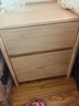 京东京造实木床头柜 天然橡胶木|大容量2抽 卧室收纳柜储物柜 CB02 实拍图