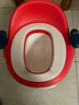 日康（rikang）儿童马桶 宝宝坐便器便盆加高前挡 PU软垫三合一功能 红色X2004-9 实拍图