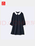 优衣库童装女童针织裙连衣裙礼服礼裙校服演出服可机洗475693 69 藏青色 140 实拍图