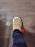 洁丽雅防水棉拖鞋男士秋冬季室内居家防滑保暖厚底踩屎感加绒全包棉鞋女 奶咖【防水羽绒布】 42-43 (适合41-42) 实拍图