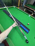 奥秘凌云台球杆通杆小头斯诺克黑8中式式黑八桌球杆16彩10mm 实拍图