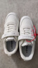 巴布豆（BOBDOG）男童鞋软底透气儿童运动鞋气孔低帮板鞋 101531030 白色36 实拍图