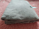 洁丽雅浴巾加大加厚抗菌珊瑚绒大毛巾吸水速干成人男士女士儿童家用裹巾 A类纯色抗菌柔软款-灰色【单条装】 实拍图