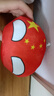 轩轩宝贝可爱波兰球动漫周边cos玩偶娃娃毛绒玩具卡通国家球团子抱枕公仔 中国球-大眼 10cm(挂件） 实拍图