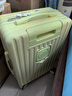 袋鼠多功能行李箱前置开口大容量旅行箱万向轮拉杆箱学生结实耐用皮箱 柠檬黄【前开口+多功能】 20英寸 【可登机短途】 实拍图