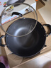 苏泊尔（SUPOR）炒锅双耳炒锅铁锅深型平底无涂层铸铁炒锅燃气电磁炉通用加深加大 36CM(适合4~10人) 36cm 实拍图